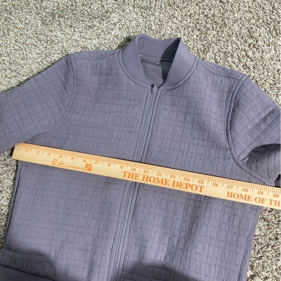Lululemon Serene Travels Bomber Jacket Sz 6 Purple / Gray - Picture 13 of 14